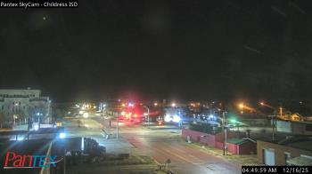 Weather camera view of Childress ISD.