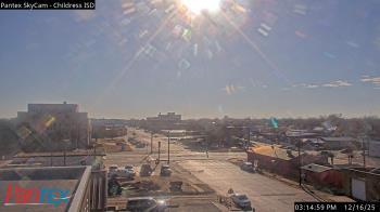 Weather camera view of Childress ISD.