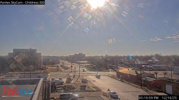 Weather camera view of Childress ISD.