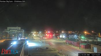 Weather camera view of Childress ISD.