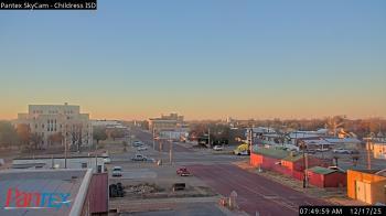 Weather camera view of Childress ISD.