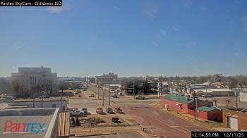 Weather camera view of Childress ISD.