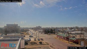 Weather camera view of Childress ISD.