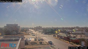 Weather camera view of Childress ISD.