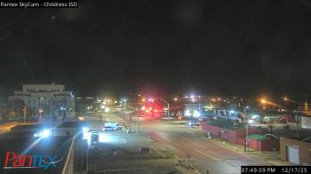 Weather camera view of Childress ISD.
