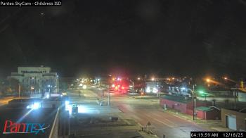 Weather camera view of Childress ISD.