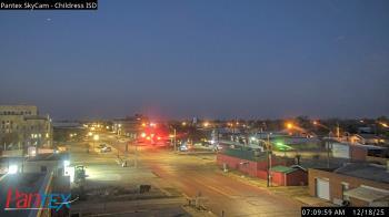 Weather camera view of Childress ISD.