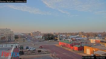 Weather camera view of Childress ISD.