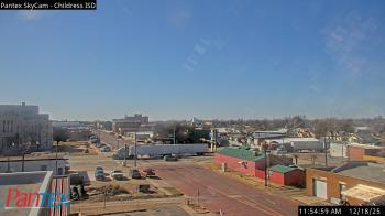 Weather camera view of Childress ISD.