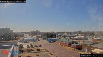 Weather camera view of Childress ISD.