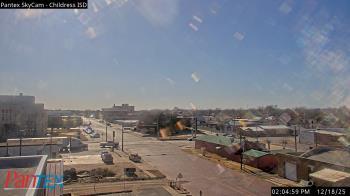 Weather camera view of Childress ISD.