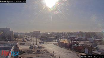 Weather camera view of Childress ISD.