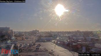 Weather camera view of Childress ISD.