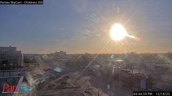 Weather camera view of Childress ISD.