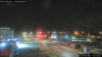 Weather camera view of Childress ISD.