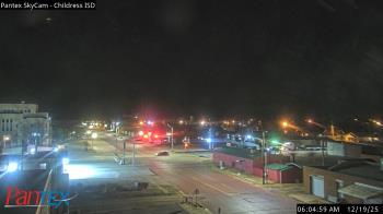 Weather camera view of Childress ISD.