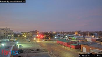 Weather camera view of Childress ISD.