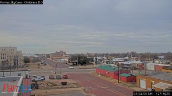 Weather camera view of Childress ISD.