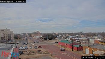 Weather camera view of Childress ISD.