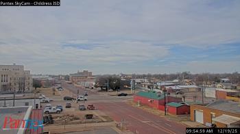 Weather camera view of Childress ISD.