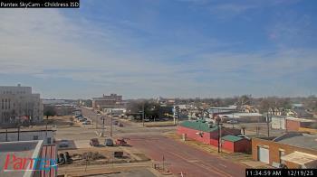 Weather camera view of Childress ISD.