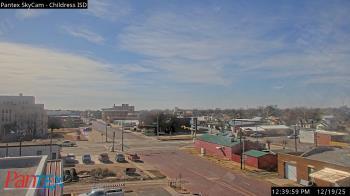 Weather camera view of Childress ISD.