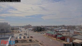 Weather camera view of Childress ISD.