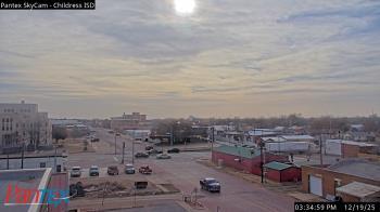 Weather camera view of Childress ISD.