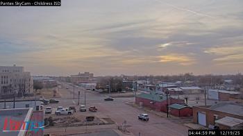 Weather camera view of Childress ISD.