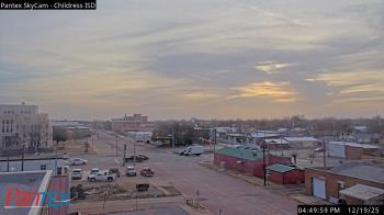Weather camera view of Childress ISD.