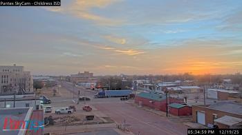 Weather camera view of Childress ISD.