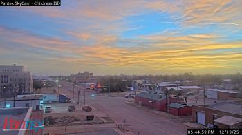 Weather camera view of Childress ISD.