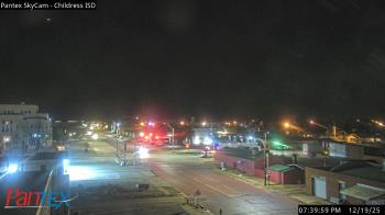 Weather camera view of Childress ISD.