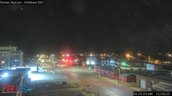 Weather camera view of Childress ISD.