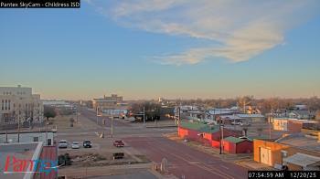 Weather camera view of Childress ISD.