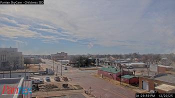 Weather camera view of Childress ISD.