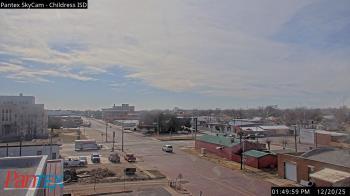 Weather camera view of Childress ISD.
