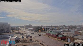 Weather camera view of Childress ISD.