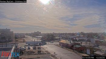 Weather camera view of Childress ISD.