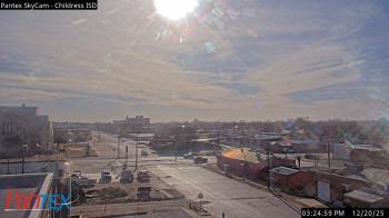 Weather camera view of Childress ISD.
