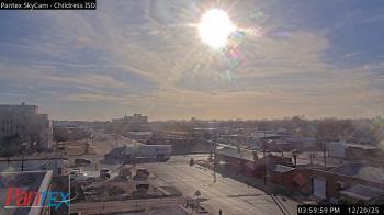 Weather camera view of Childress ISD.