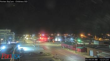 Weather camera view of Childress ISD.