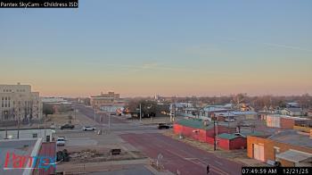 Weather camera view of Childress ISD.