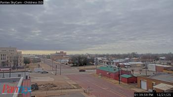 Weather camera view of Childress ISD.