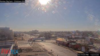 Weather camera view of Childress ISD.