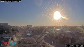 Weather camera view of Childress ISD.