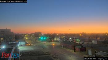 Weather camera view of Childress ISD.
