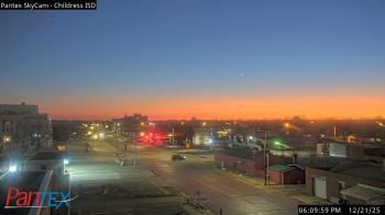 Weather camera view of Childress ISD.