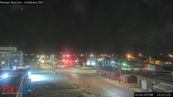 Weather camera view of Childress ISD.