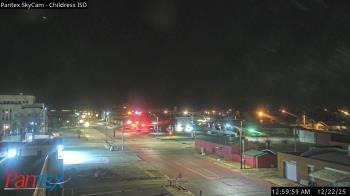 Weather camera view of Childress ISD.